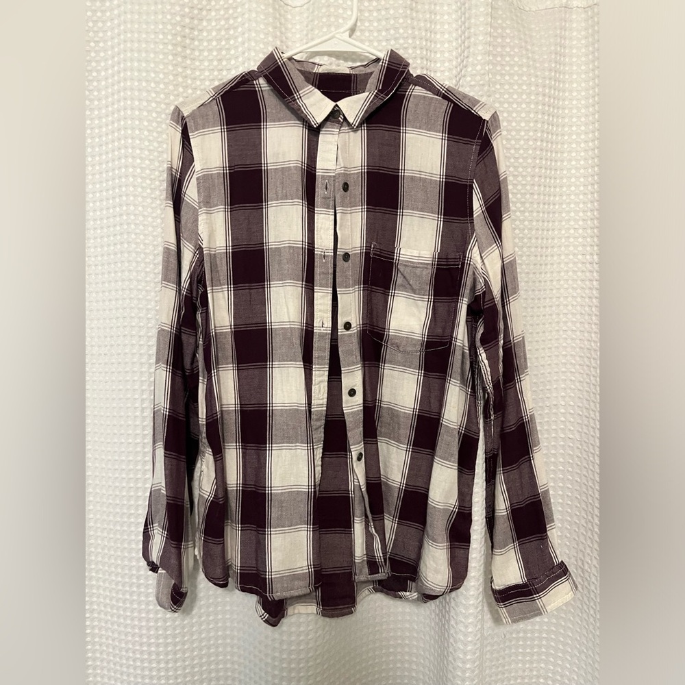 Purple and white plaid Flanagan